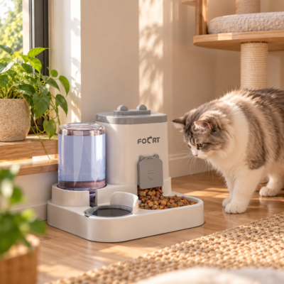 Tempat Makan & Minum Kucing Otomatis